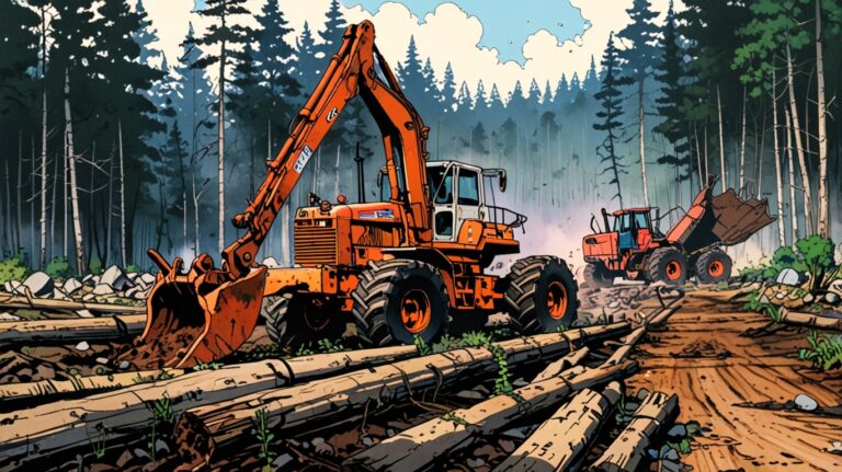 les travaux forestier laisse des impacts dans la forets tel des psychotraumas